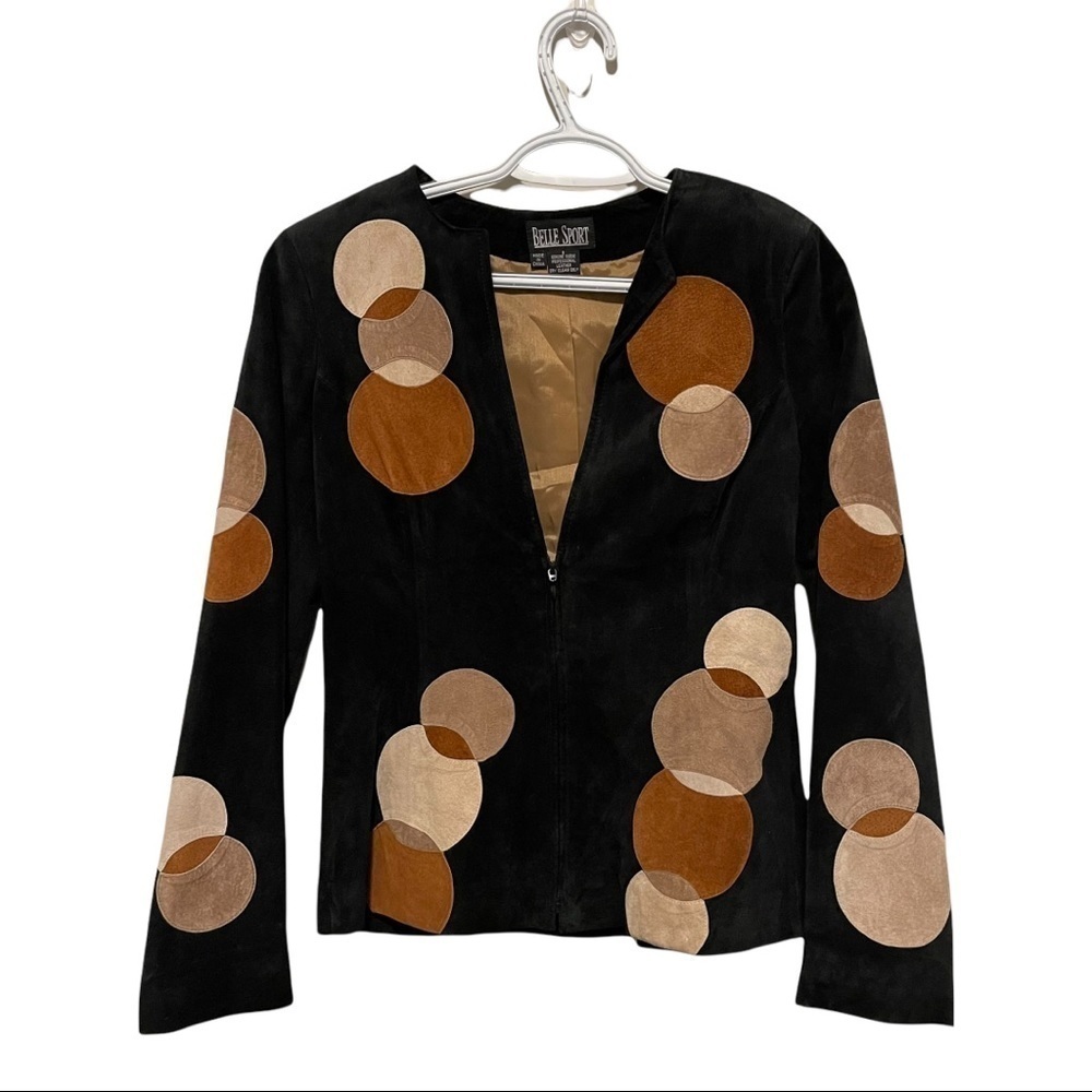 Belle Sport Suede Woman Jacket Size 8